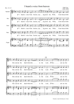 I heard a voice from heaven