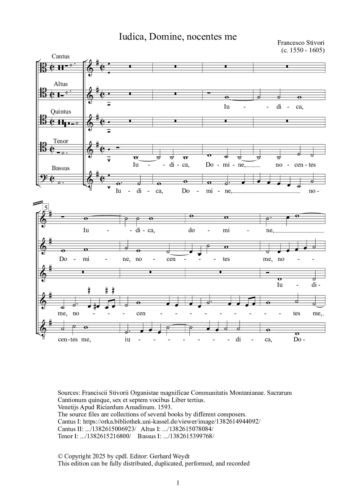 Iudica, Domine, nocentes me - Page 1