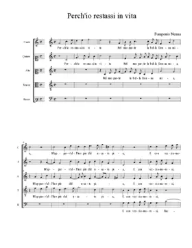 Perch'io restassi in vita