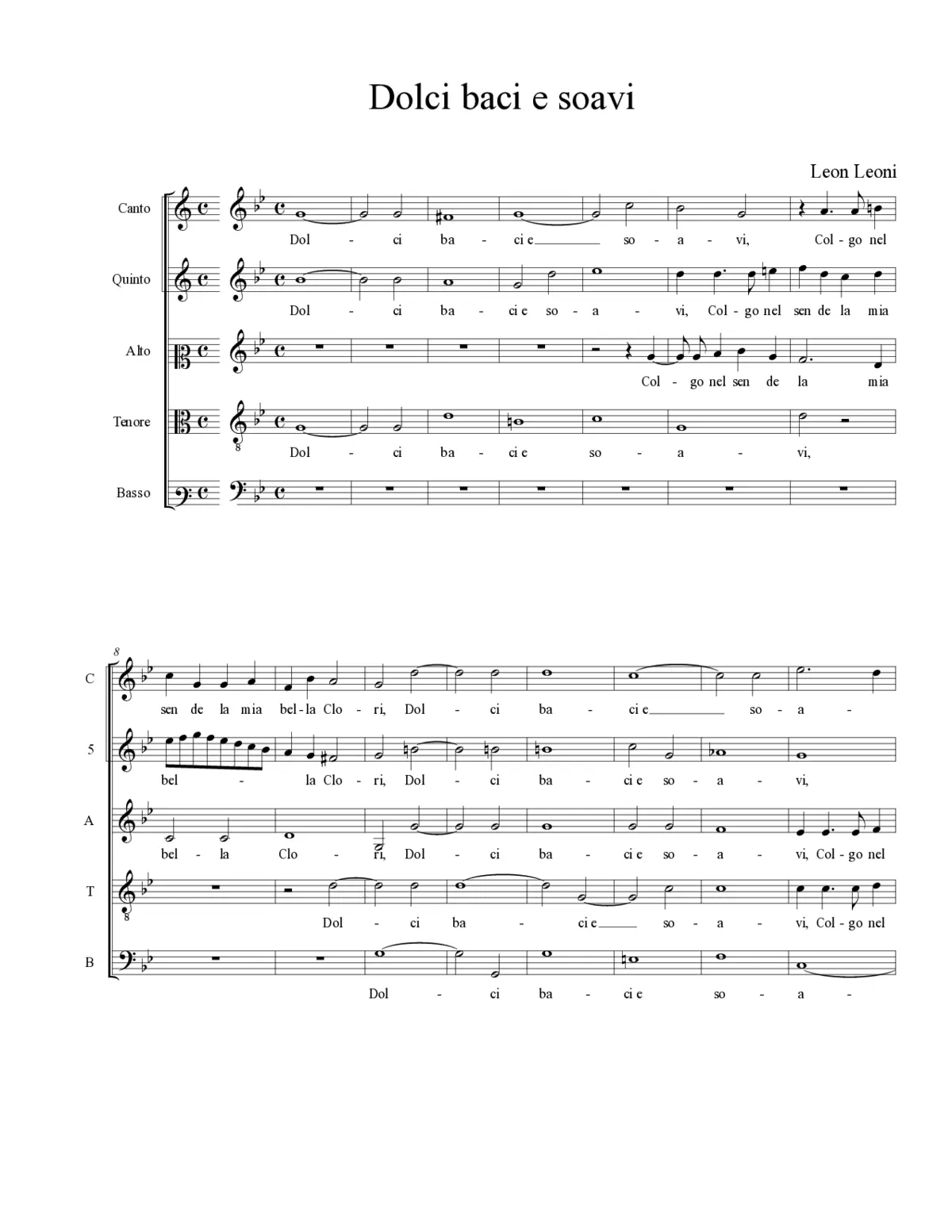Dolci baci e soavi - Page 1