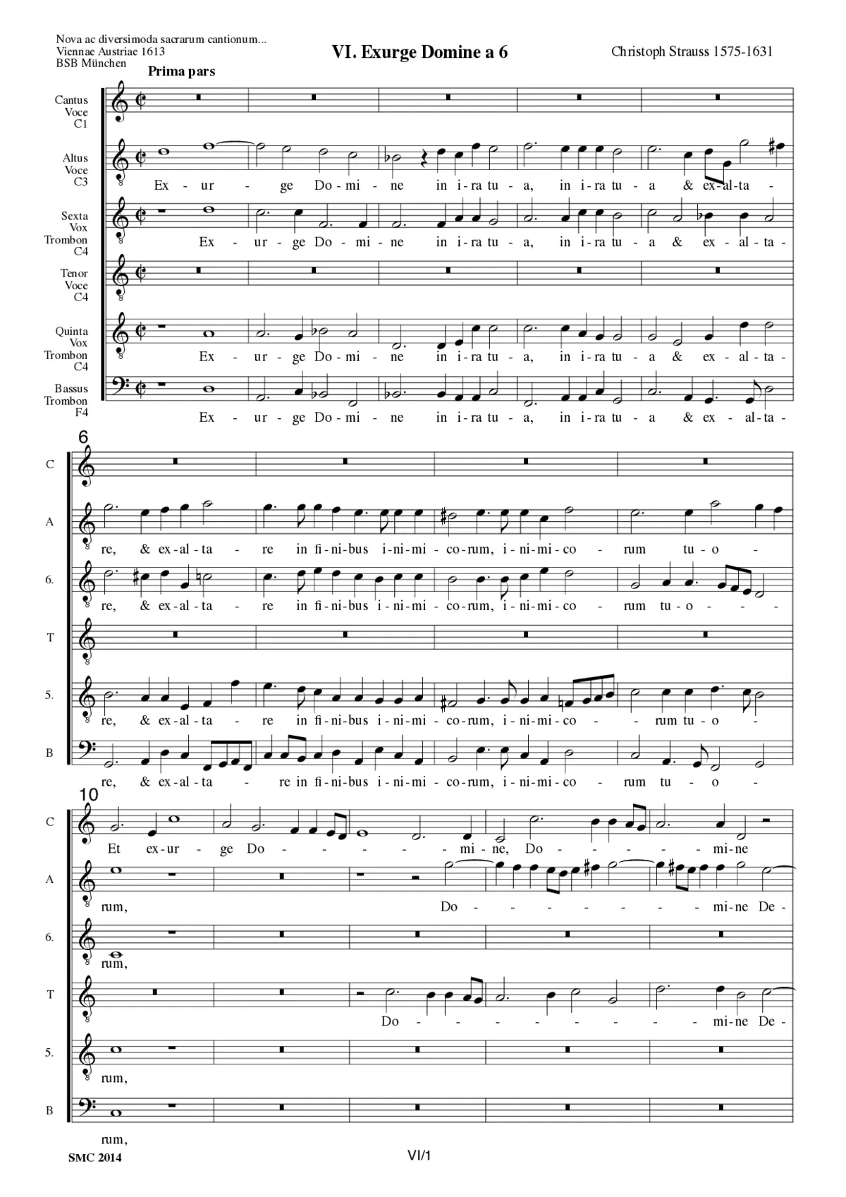 Exurge Domine a 6 - Page 1