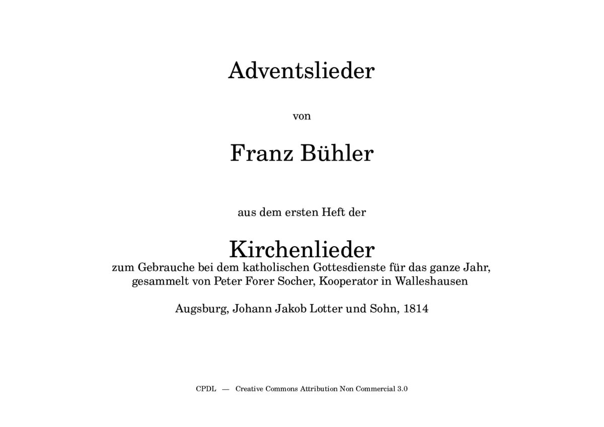 11 Adventslieder - Page 1
