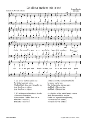 Let all our brethren join in one