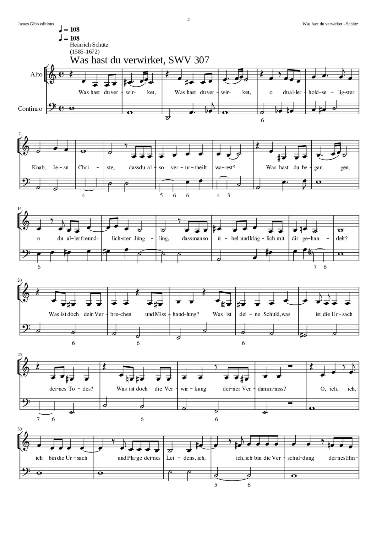 Was hast du verwirket SWV 307 - Page 1