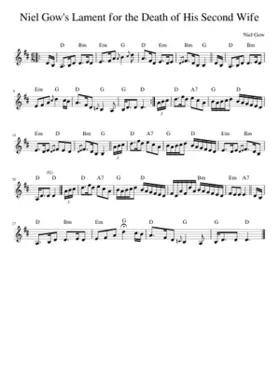 Niel Gow's Lament for the Death of His Second Wife