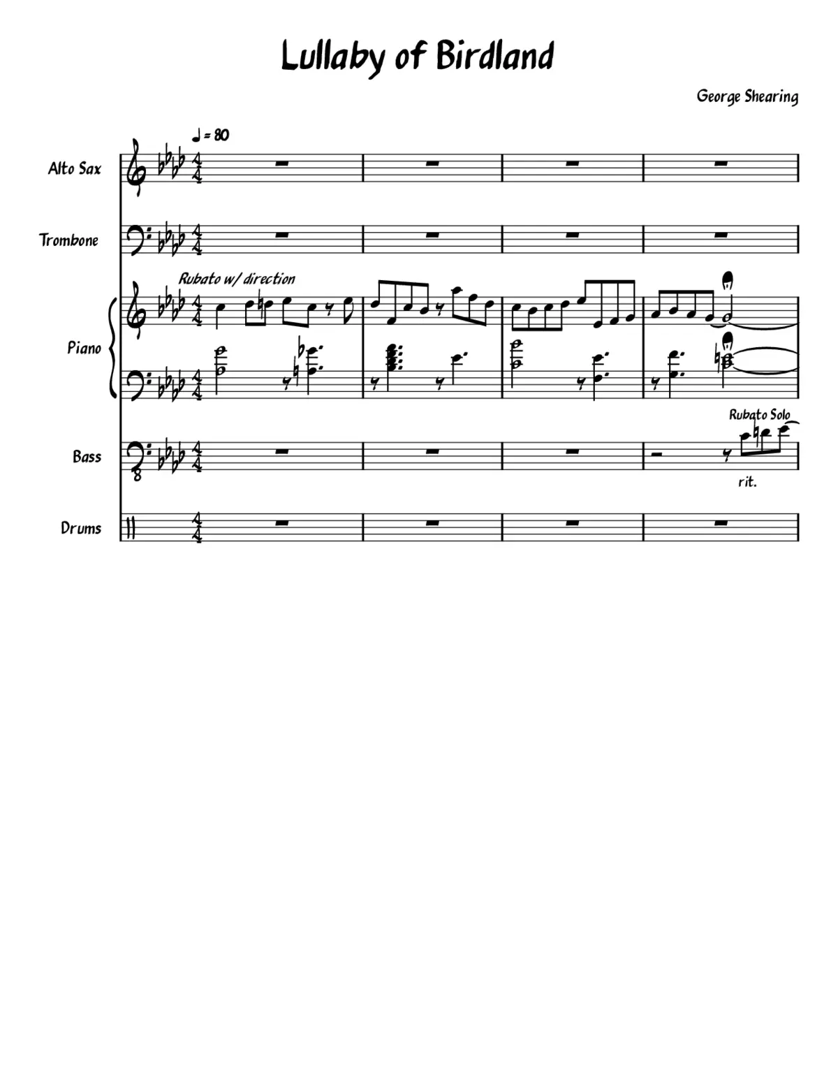 lullaby of birdland - Page 1