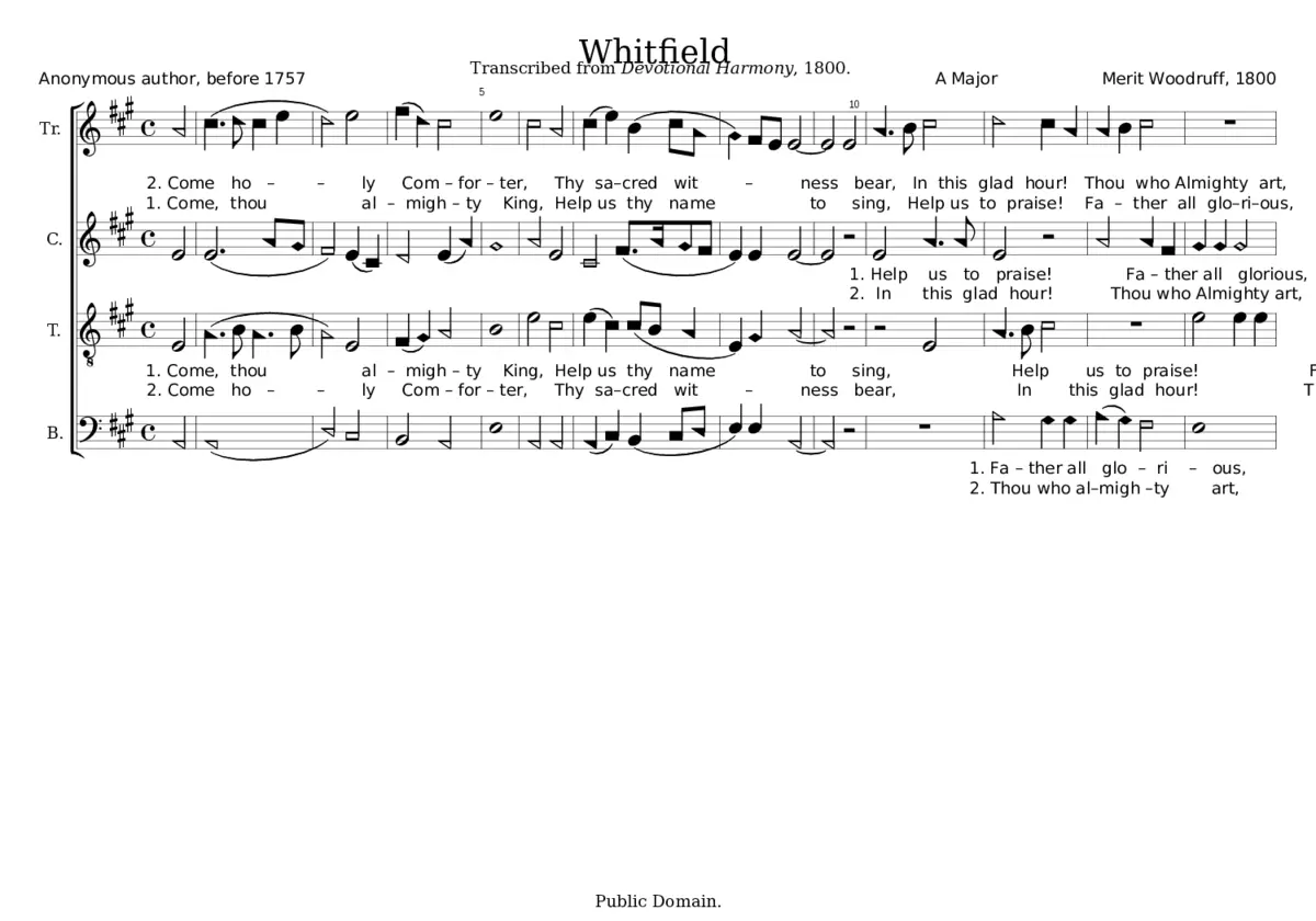 Whitfield - Merit Woodruff - Page 1
