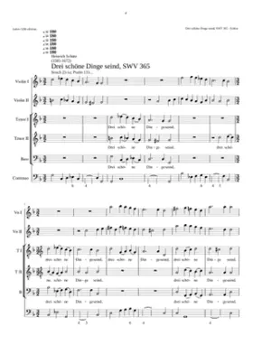 Drei schöne Dinge seind SWV 365