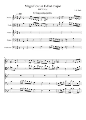 Magnificat in E-flat major BWV 243a