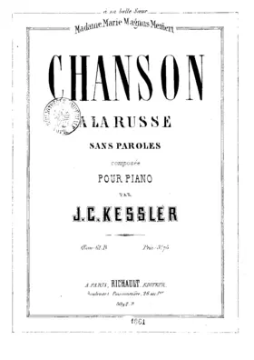 3 Morceaux de salon pour piano