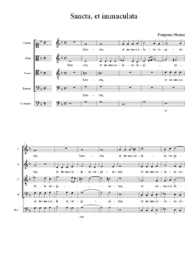 Sancta, et immaculata