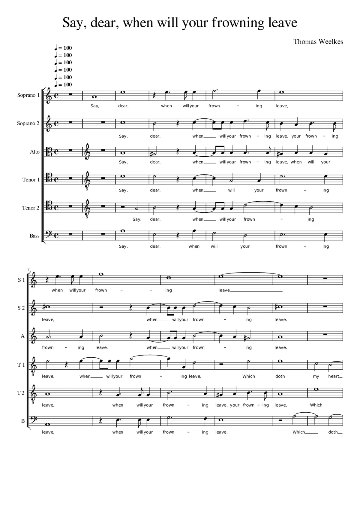 Say dear when will your frowning? - Page 1