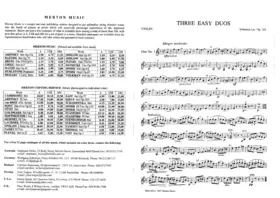 3 Duos faciles, Op.124
