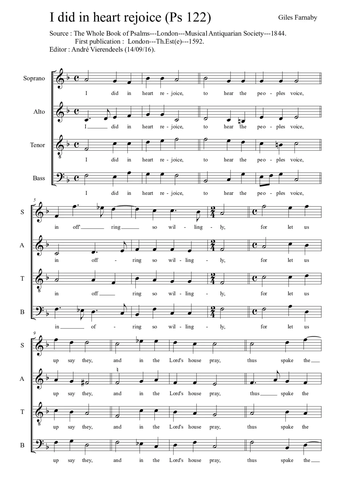 I did in heart rejoice - Page 1