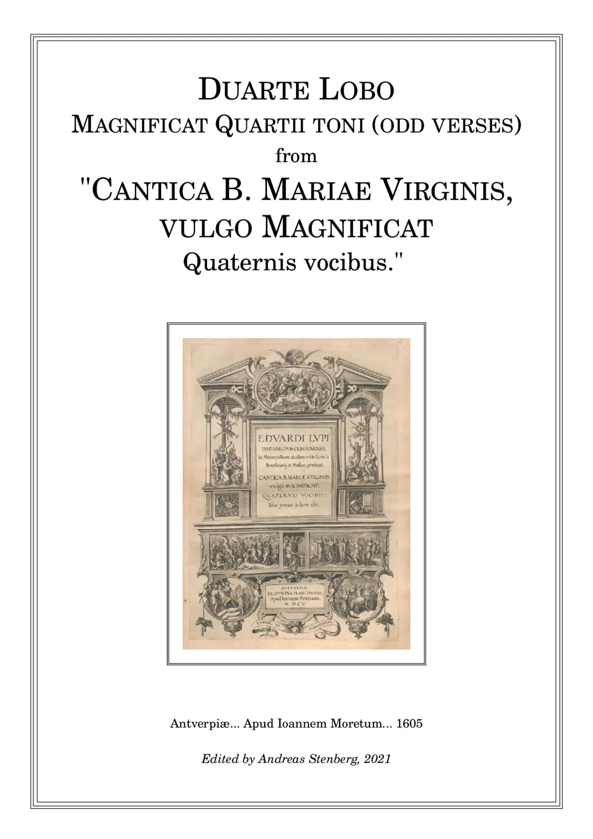 Magnificat quarti toni - Page 1