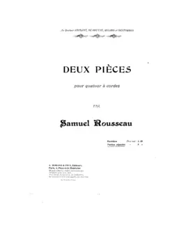 2 Pièces pour quatuor à cordes
