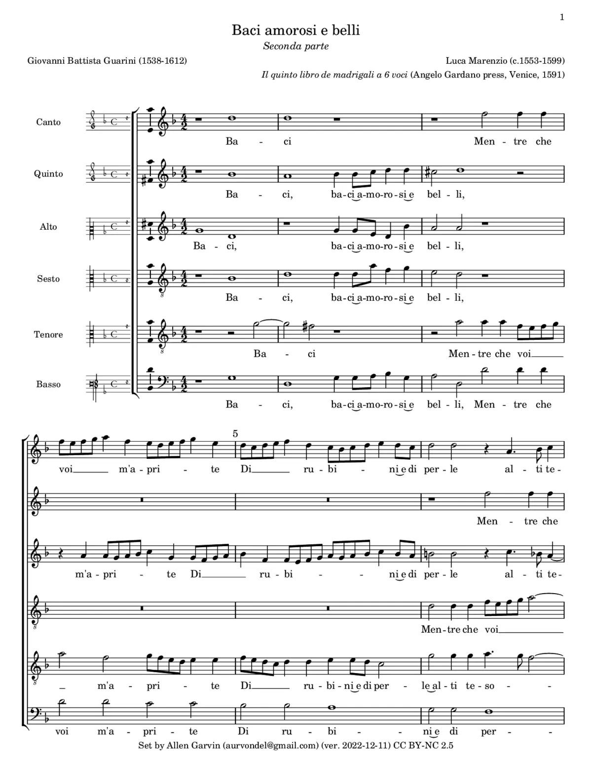 Baci amorosi e belli - Page 1