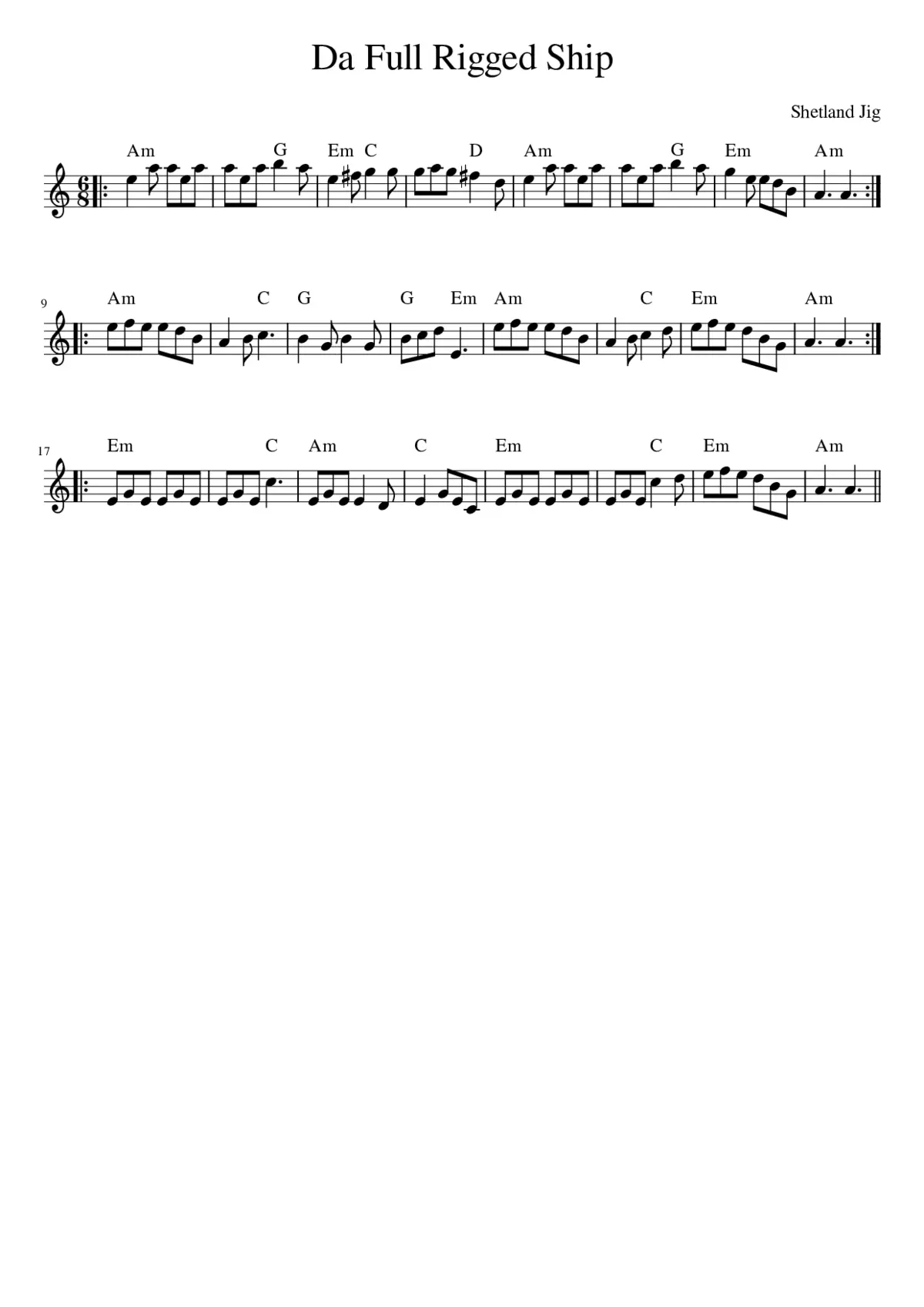 Da Full Rigged Ship - Page 1