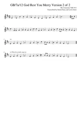 GB/7a/12 God Rest You Merry Version 2 of 2