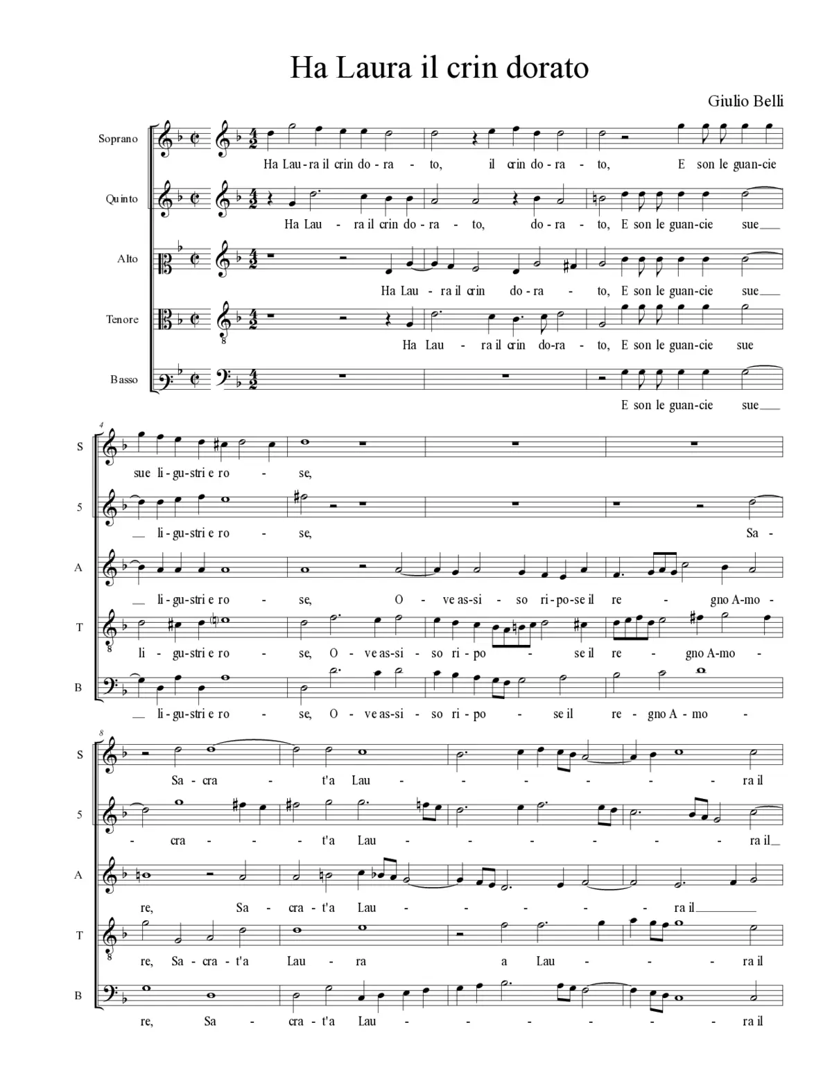 Ha Laura il crin dorato - Page 1