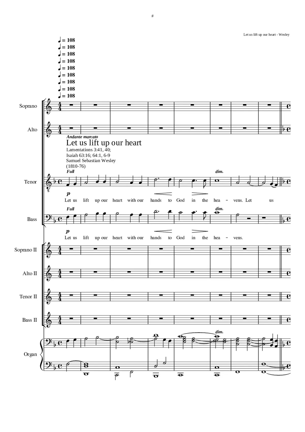 Let us lift up our heart - Page 1