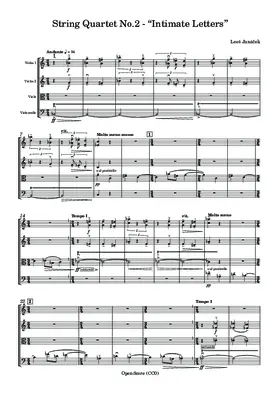 String Quartet No.2 “Intimate Letters”
