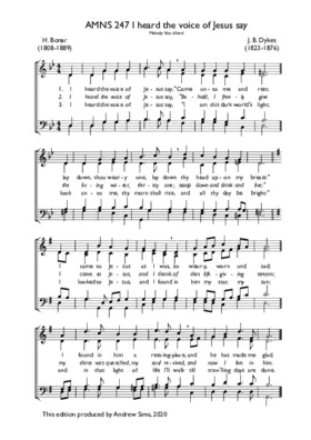 I heard the voice of Jesus say