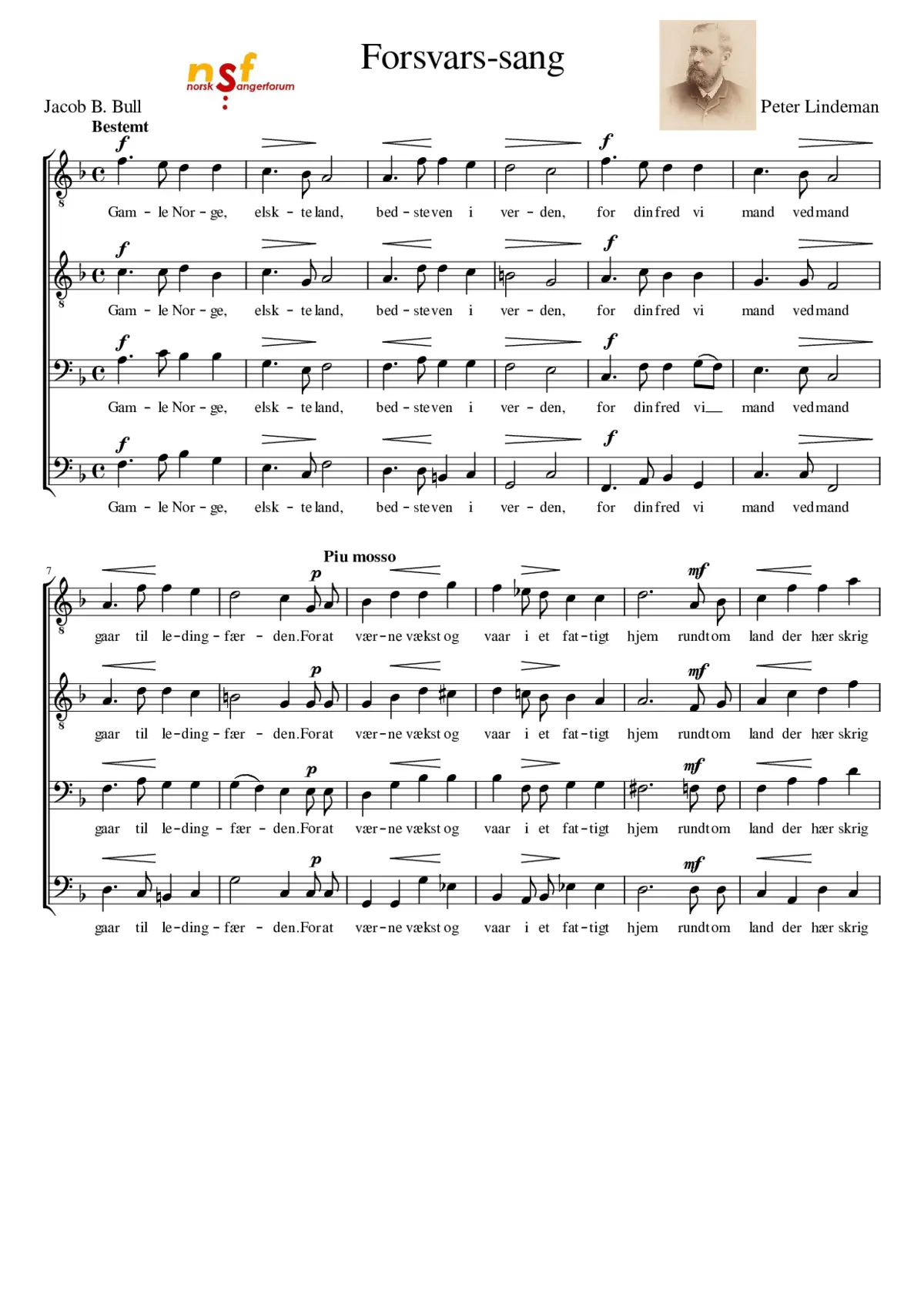 Forsvars-sang - Page 1