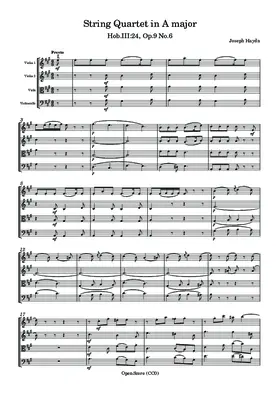 String Quartet in A major, Hob.III:24, Op.9 No.6