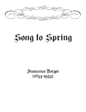 Song to Spring