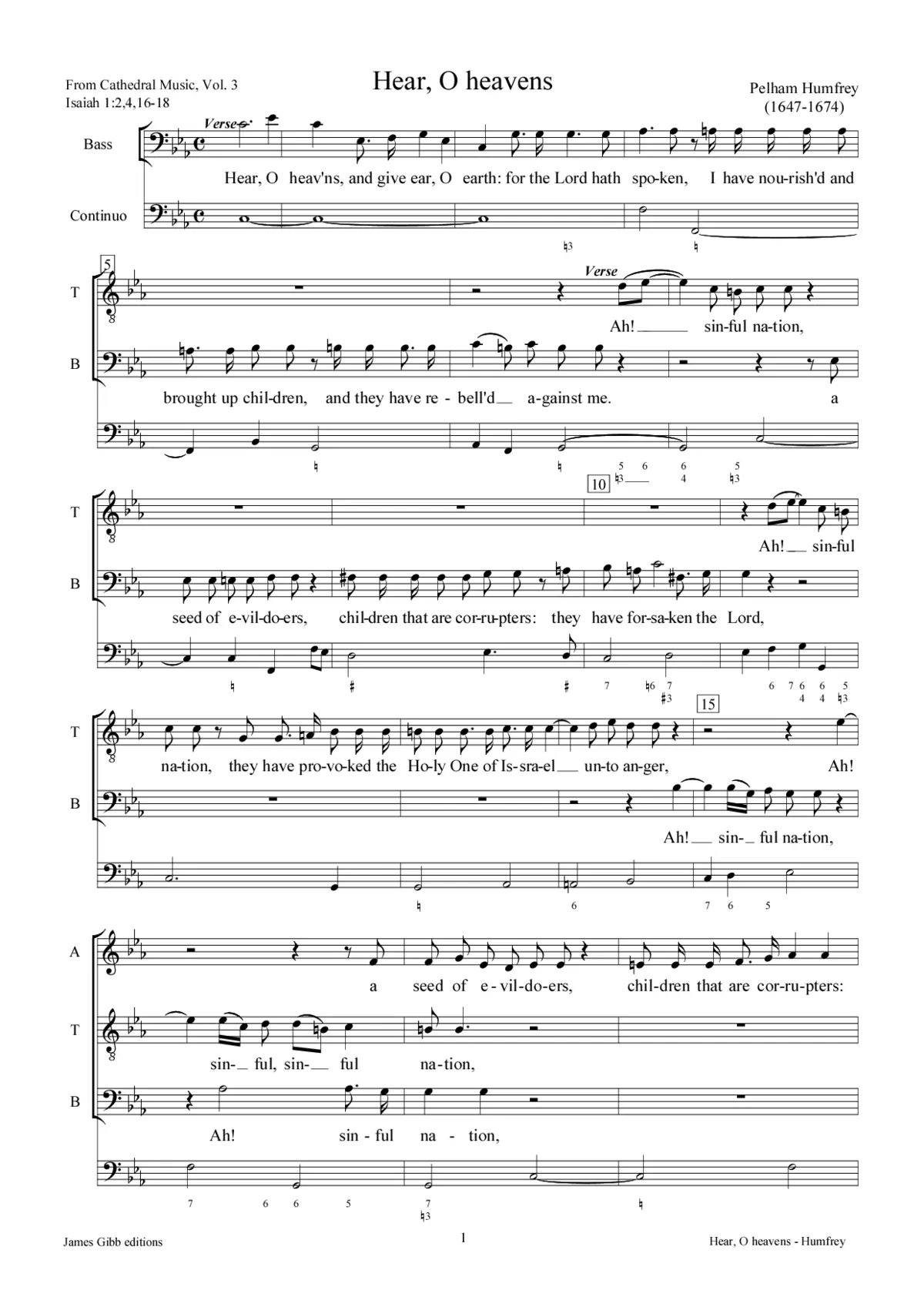 Hear O heavens - Page 1