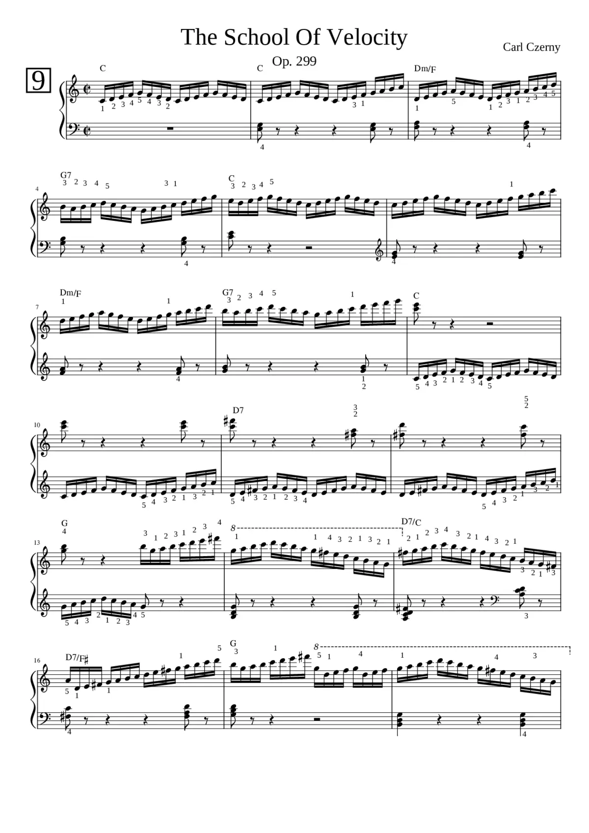 The School of Velocity Op.299 - Page 1