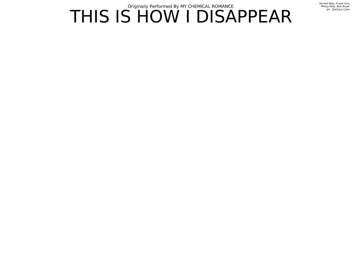 this is how i disappear - Page 1