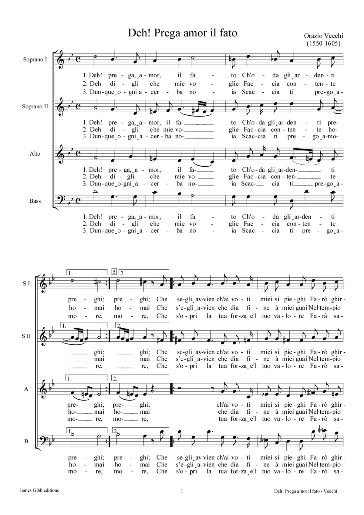 Deh! Prega amor il fato - Page 1