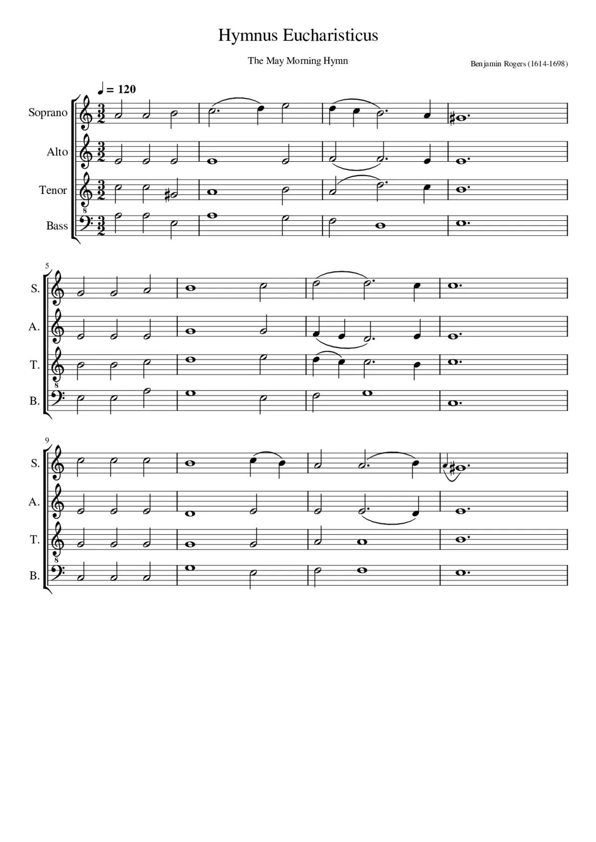 Hymnus Eucharisticus - Page 1