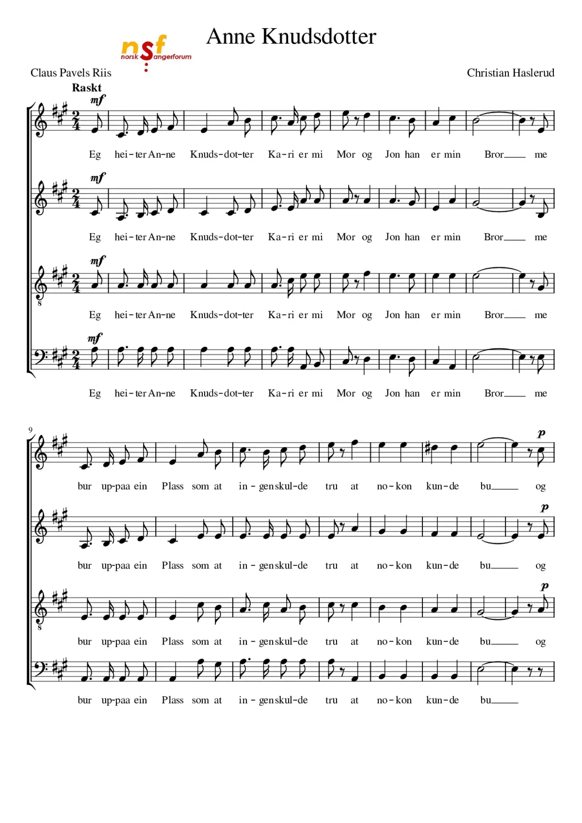 Anne Knudsdotter - Page 1