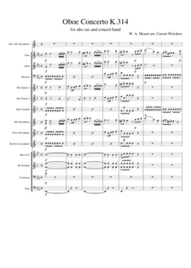 Oboe Concerto in C major K.314/271k