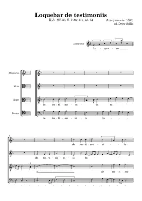 Loquebar de testimoniis (D-Ju MS 33)