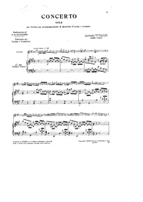 Violin Concerto in A major