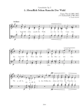 Abendlich schon rauscht der Wald, Op. 3, No. 5