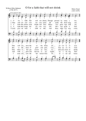 O for a faith that will not shrink