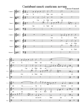 Cantabant sancti canticum novum