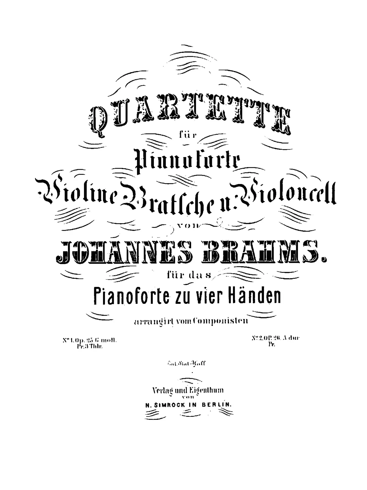 Piano Quartet No.1 - Page 1