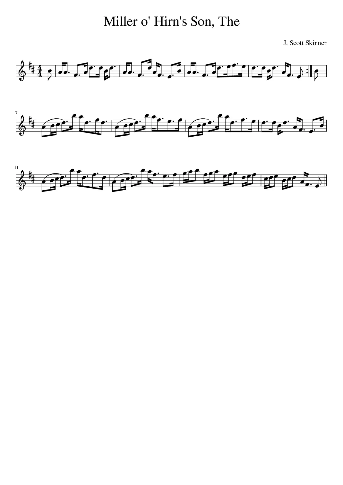 The Miller o' Hirn's Son - Page 1