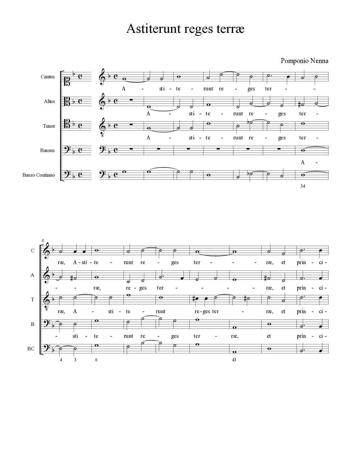Astiterunt reges terræ - Page 1