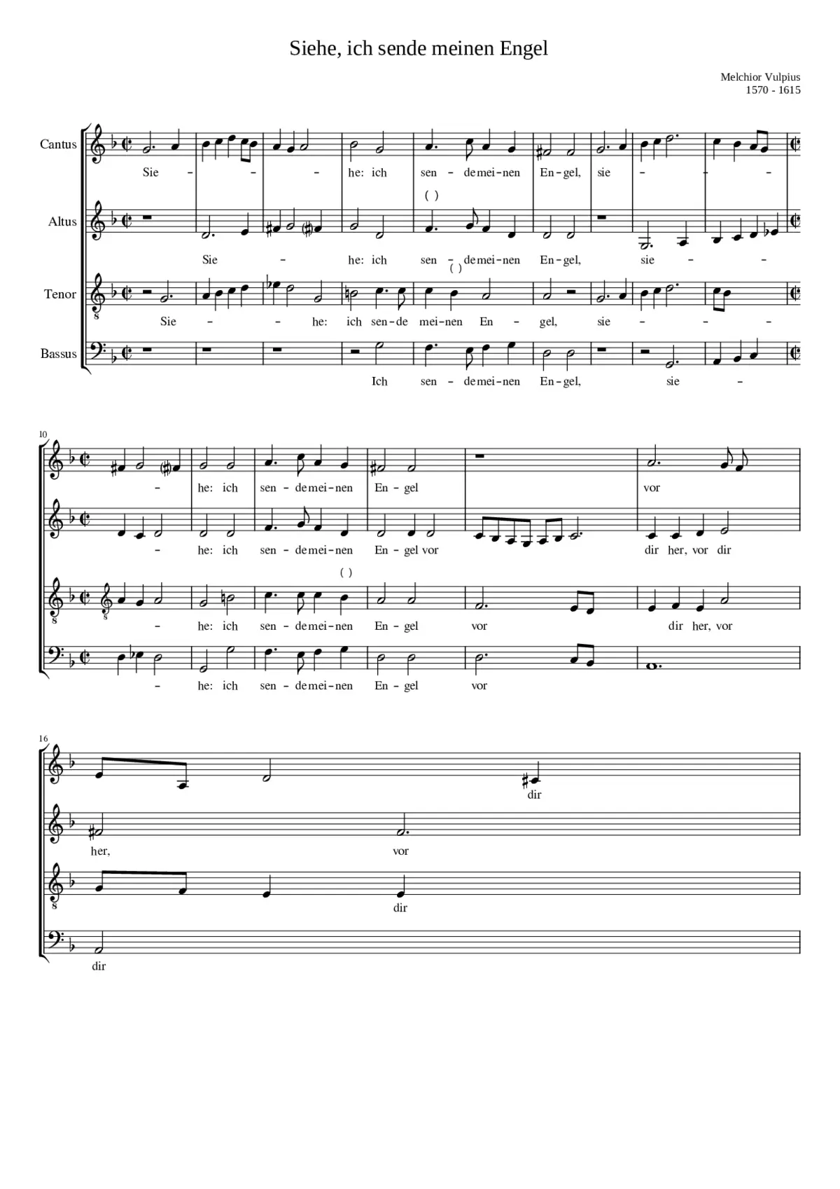 Siehe ich sende meinen Engel - Page 1