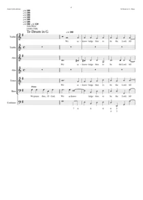 Te Deum in G