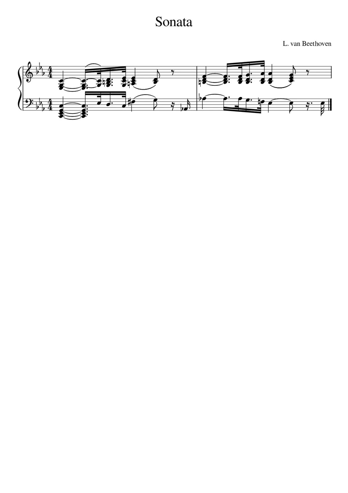 Sonata - Page 1