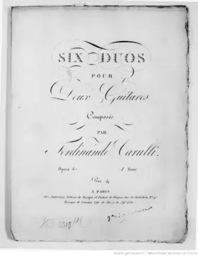 6 Duos pour deux Guitares