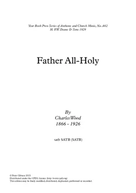 Father, all-holy